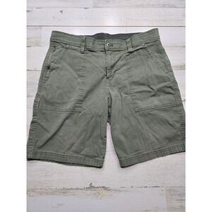 Weatherproof Mens Olive Green Ripstop Utility Cargo Shorts Size 34 Waist